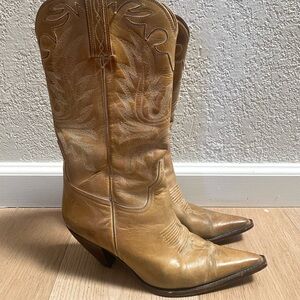 Charlie Horse Tan Leather Boots